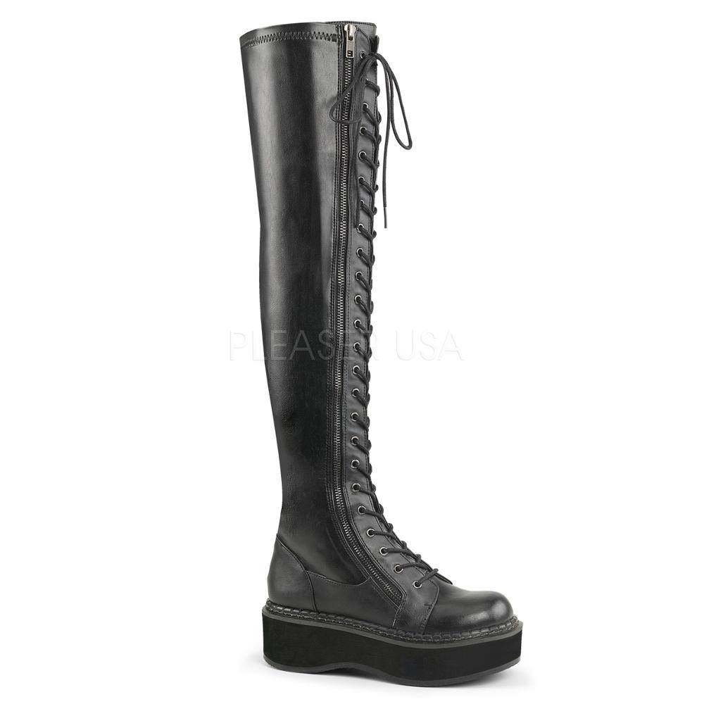 DemoniaCult - EMILY375 Overknee boots - Black Product image